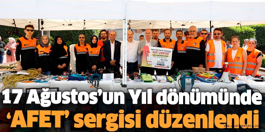 17 Ağustos’un Yıl dönümünde “AFET” sergisi düzenlendi