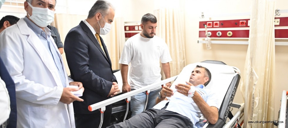 Başkan Aktaş’tan yaralılara ziyaret