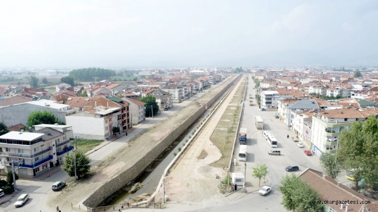 Kanal İnegöl yeşilleniyor