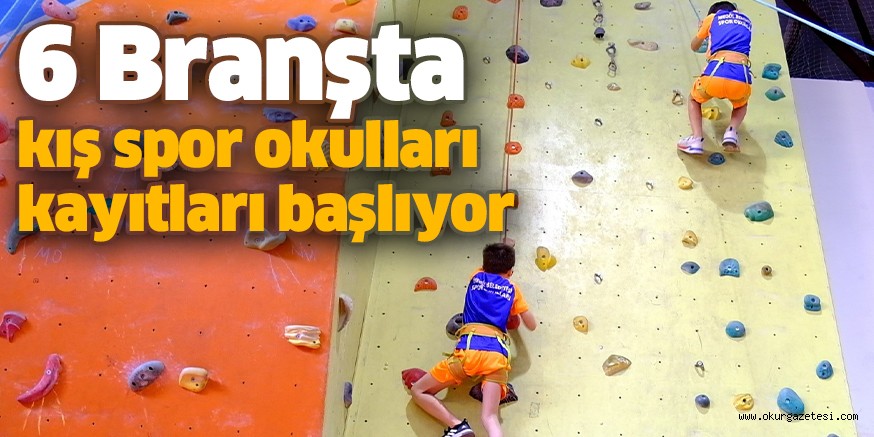 6 Branşta kış spor okulları kayıtları başlıyor