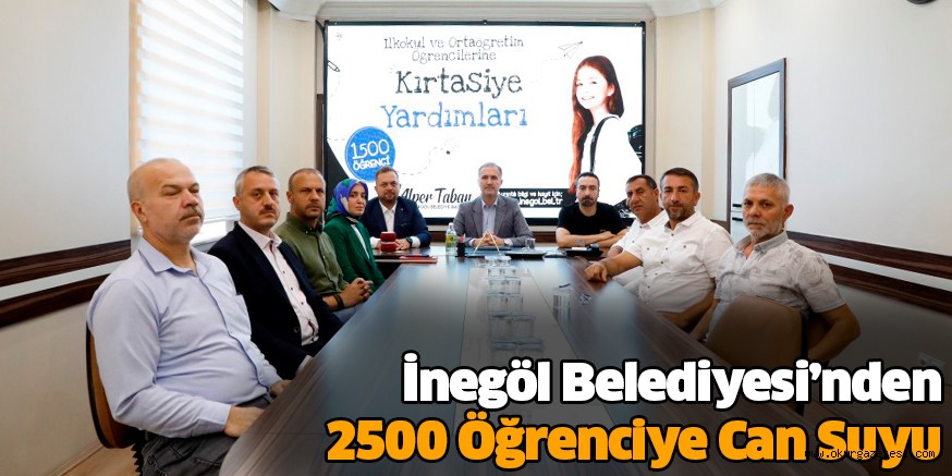 İnegöl Belediyesi’nden 2500 Öğrenciye Can Suyu