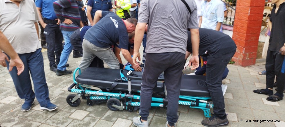 Minibüsün çarptığı motosikletin sürücüsü ağır yaralandı