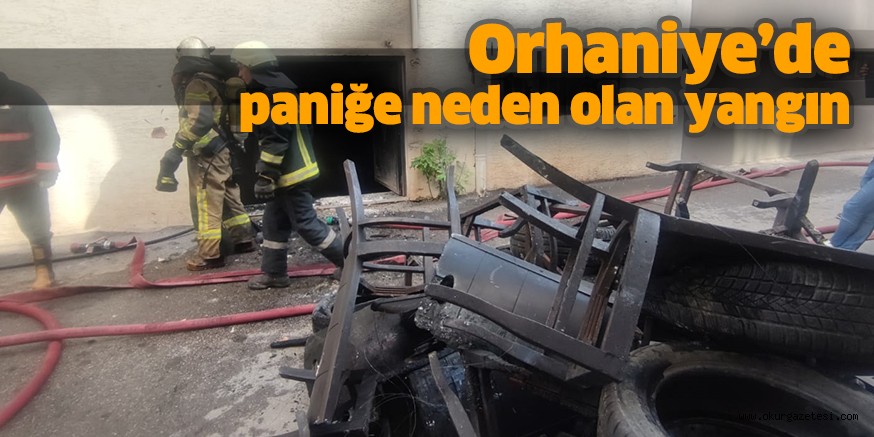 Orhaniye’de paniğe neden olan yangın
