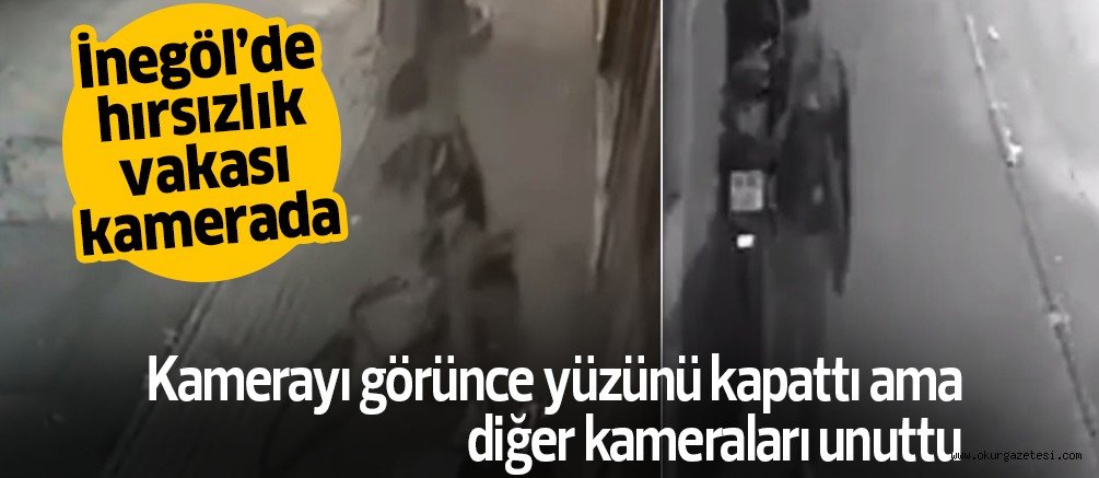Bisiklet hırsızı kamerada