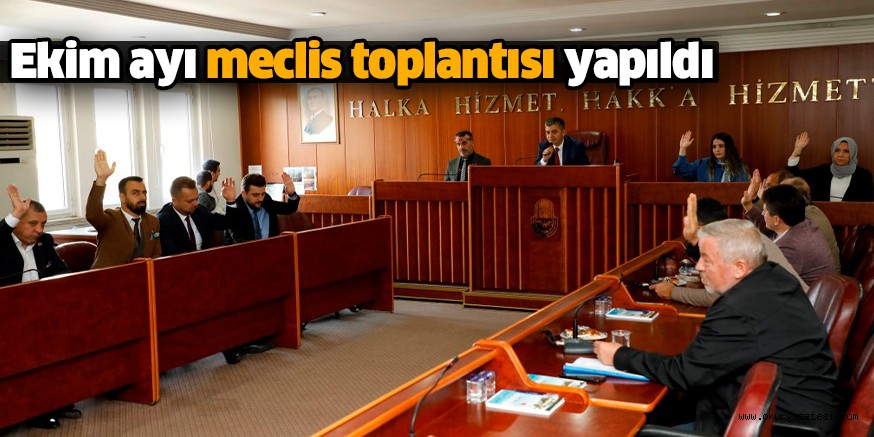 Ekim ayı meclis toplantısı yapıldı