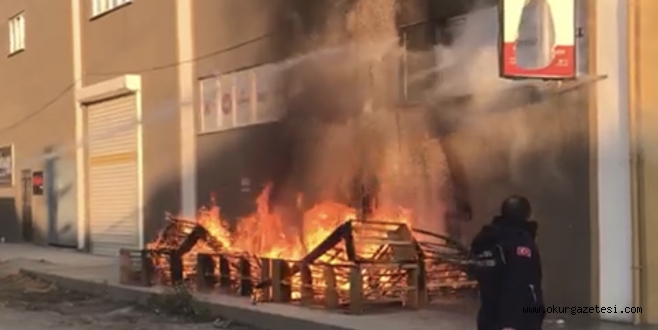 Sanayide korkutan yangın