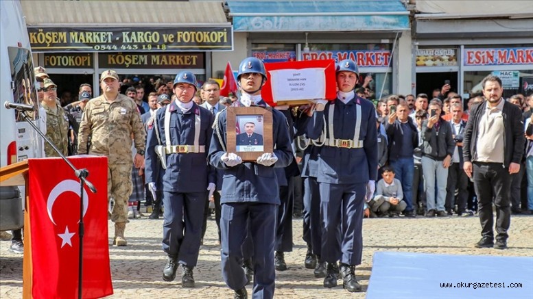 Şehit Uzman Çavuş İbrahim Han memleketi Van’da son yolculuğuna uğurlandı