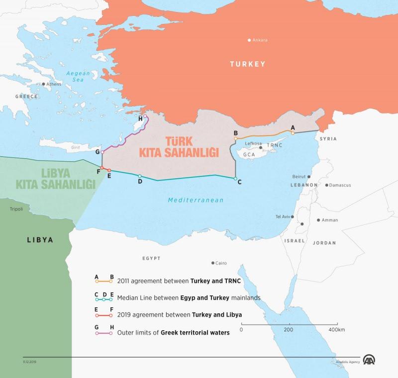 Türkiye'nin Doğu Akdeniz'deki kıta sahanlığı ve MEB sınırları