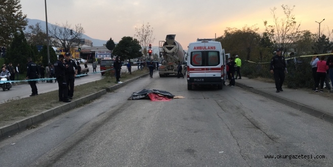 Beton mikserinin altında kalan bisikletli çocuk hayatını kaybetti