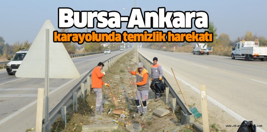 Bursa-Ankara karayolunda temizlik harekatı