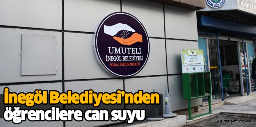 İnegöl Belediyesi’nden öğrencilere can suyu