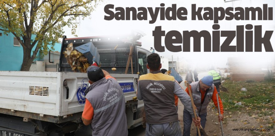 İnegöl Belediyesi’nden sanayide kapsamlı temizlik