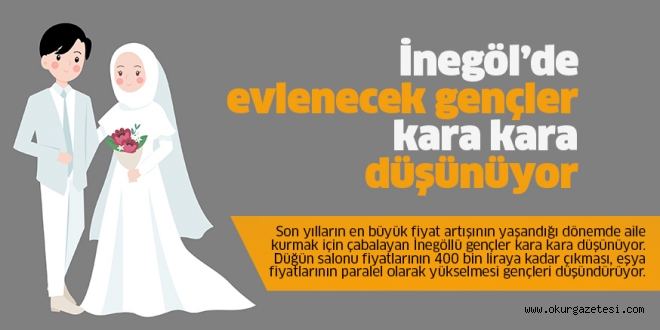 İnegöl’de evlenecek gençler kara kara düşünüyor