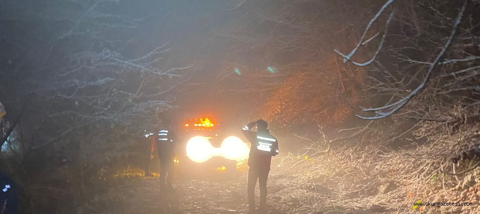 Kar yağışını izlemek isterken mahsur kaldılar