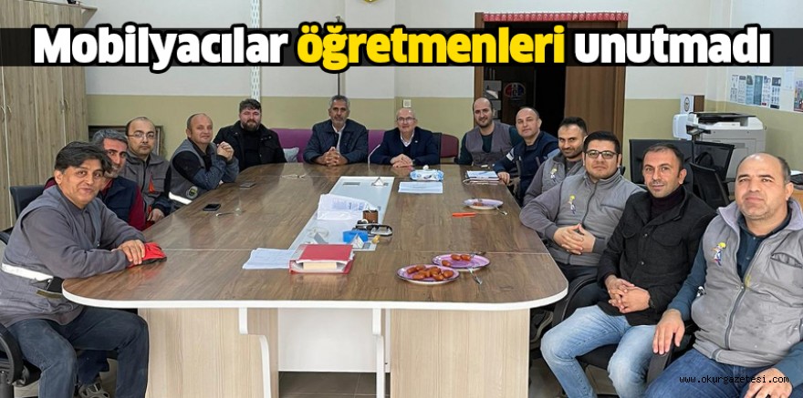 Mobilyacılar öğretmenleri unutmadı