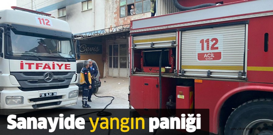 Sanayide yangın paniği