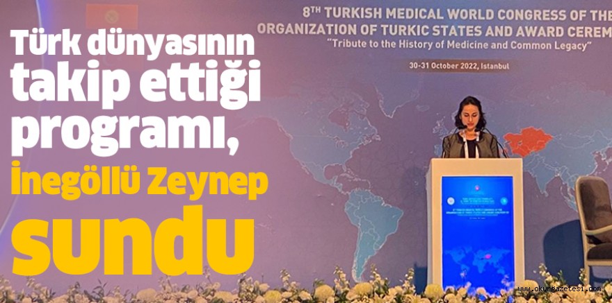 Türk dünyasının takip ettiği programı, İnegöllü Zeynep sundu