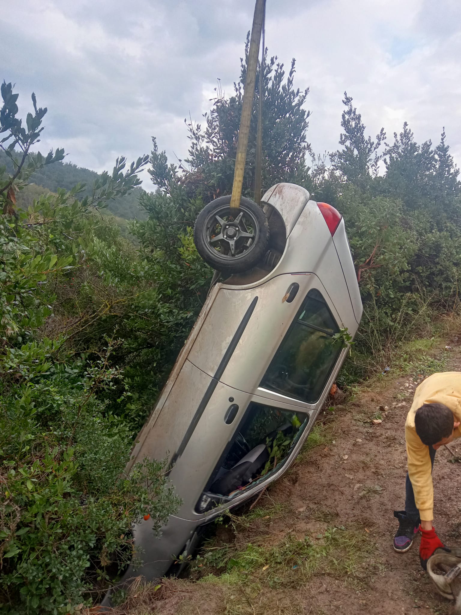 Trafik kazasında 1 kişi yaralandı