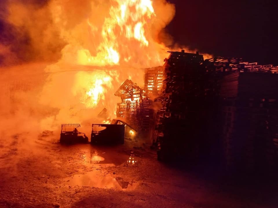 Ambalaj fabrikasında yangın