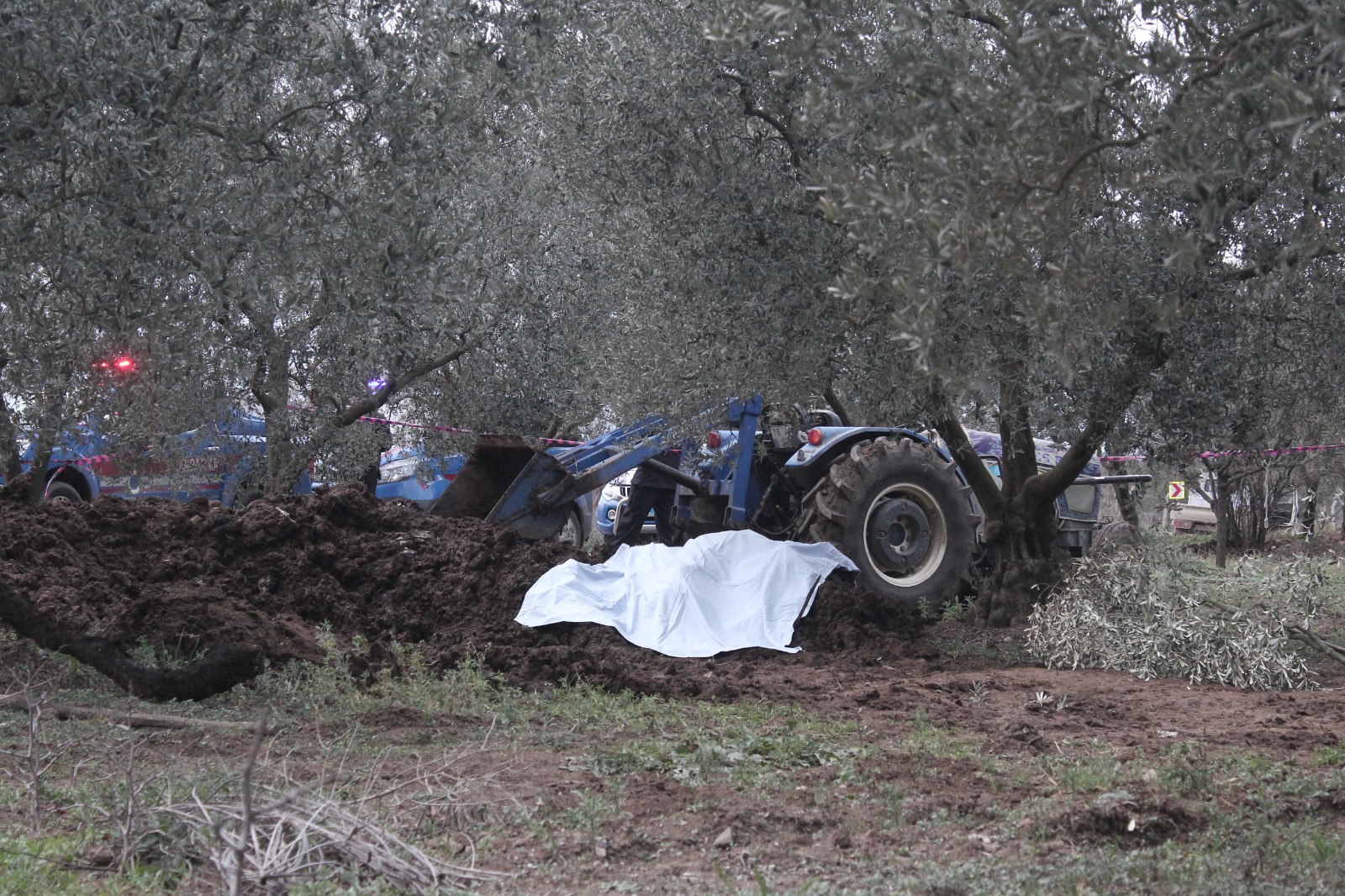 Bahçeye getirilen gübrenin içinde ceset bulundu