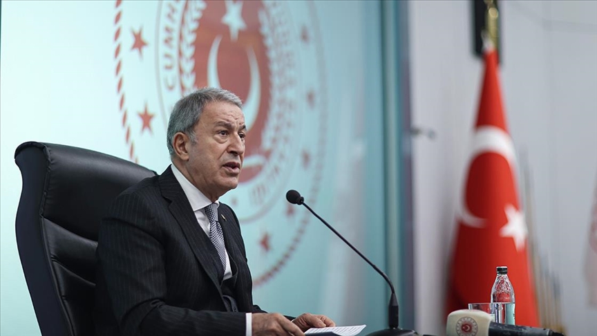 Bakan Akar: Ege, Doğu Akdeniz ve Kıbrıs’ta haklarımızı koruma konusunda geri adım atmamız söz konusu olamaz