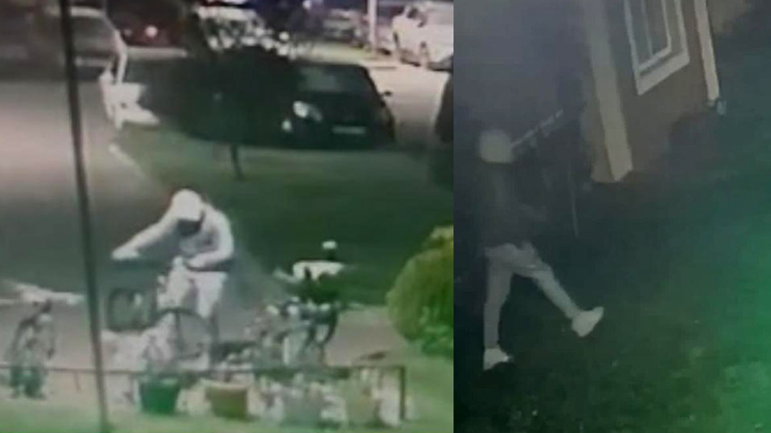 Bisiklet hırsızı kamerada