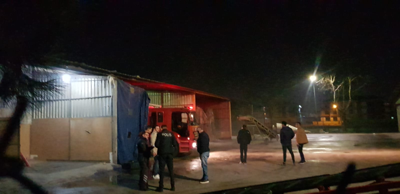 Tahıl deposunda yangın