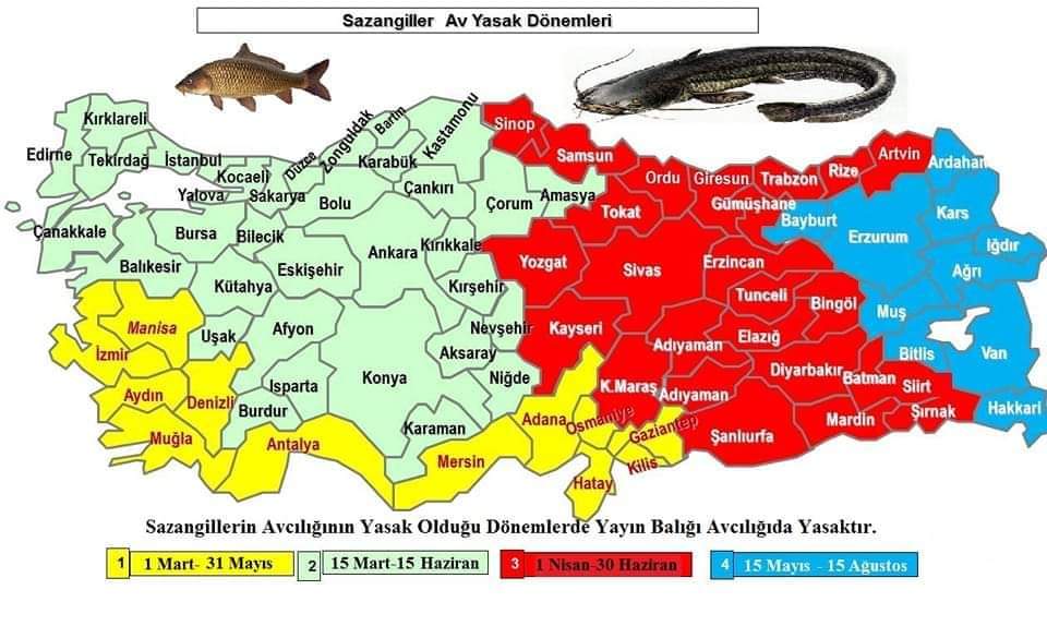 İç sularda balık avı yasağı başladı