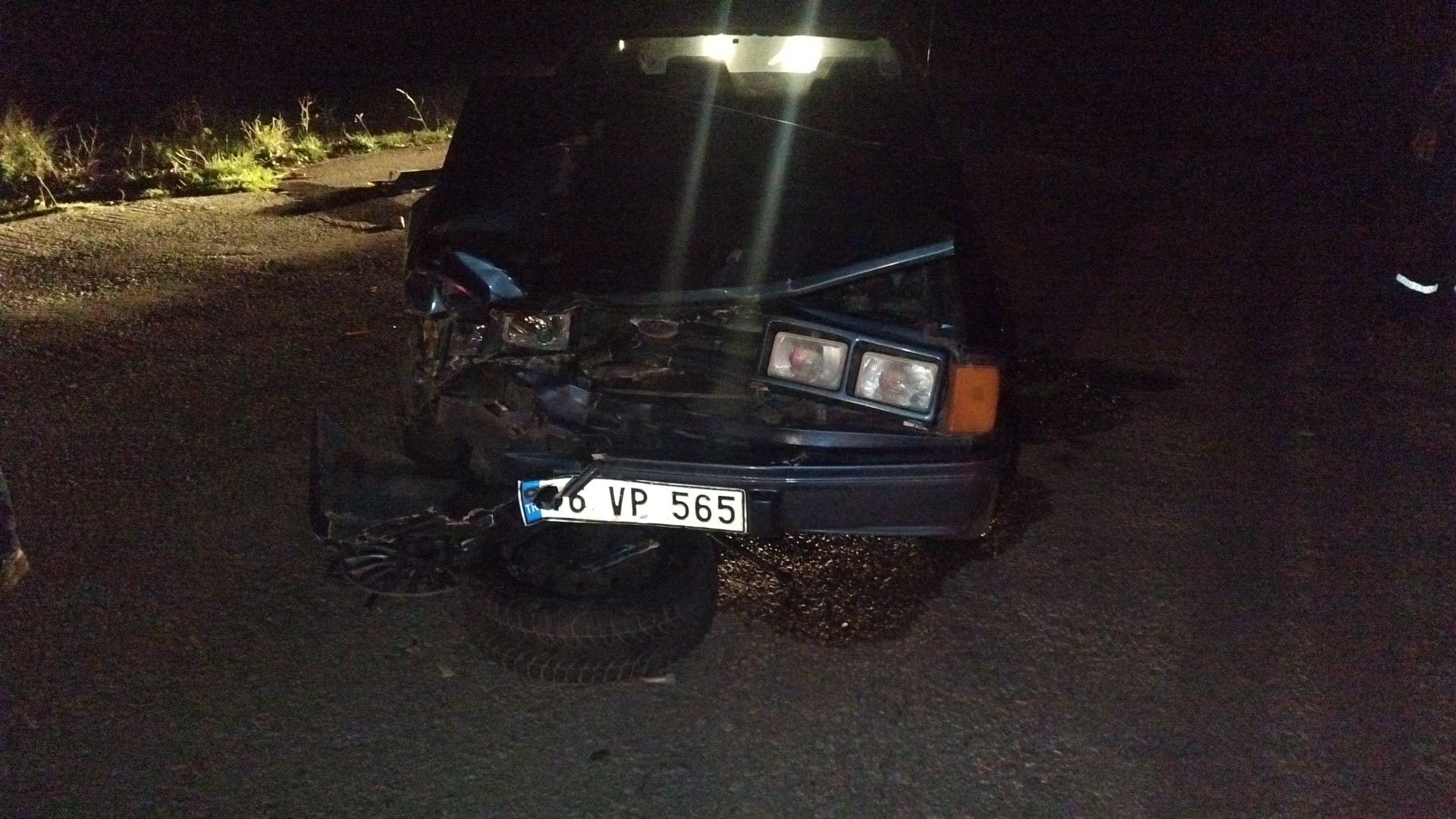 Trafik kazasında 2 kişi yaralandı