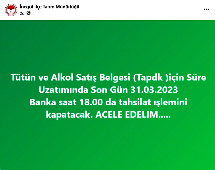 Alkol satışı yapacak noktalara çağrıda bulundu; ‘Acele edin’