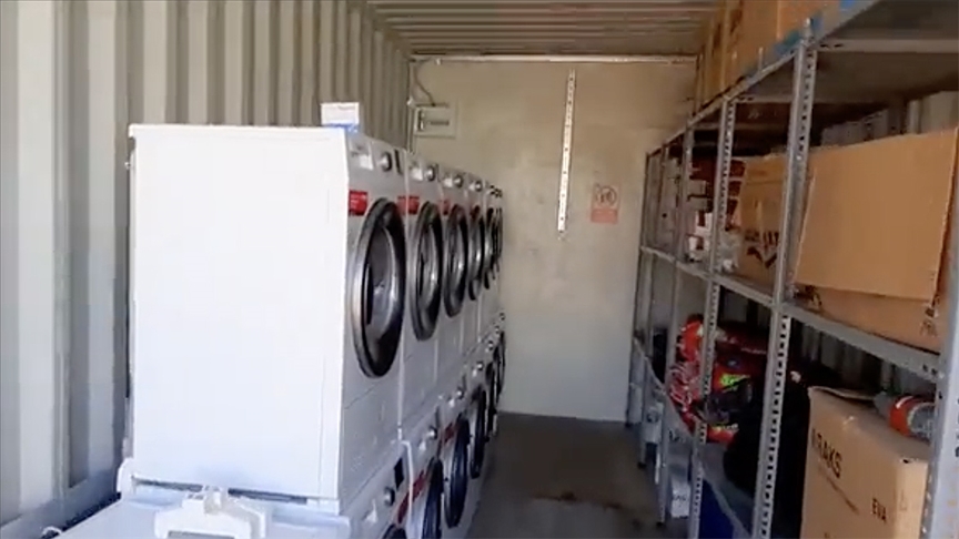 MSB, Hatay’da mobil temizlik ünitesi kurdu