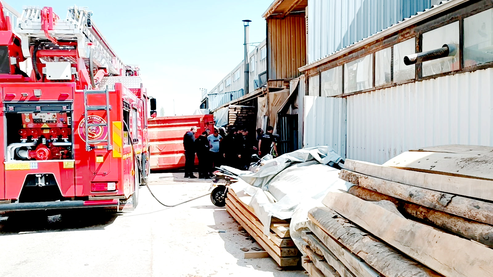 Talaş filosunda çıkan yangın söndürüldü