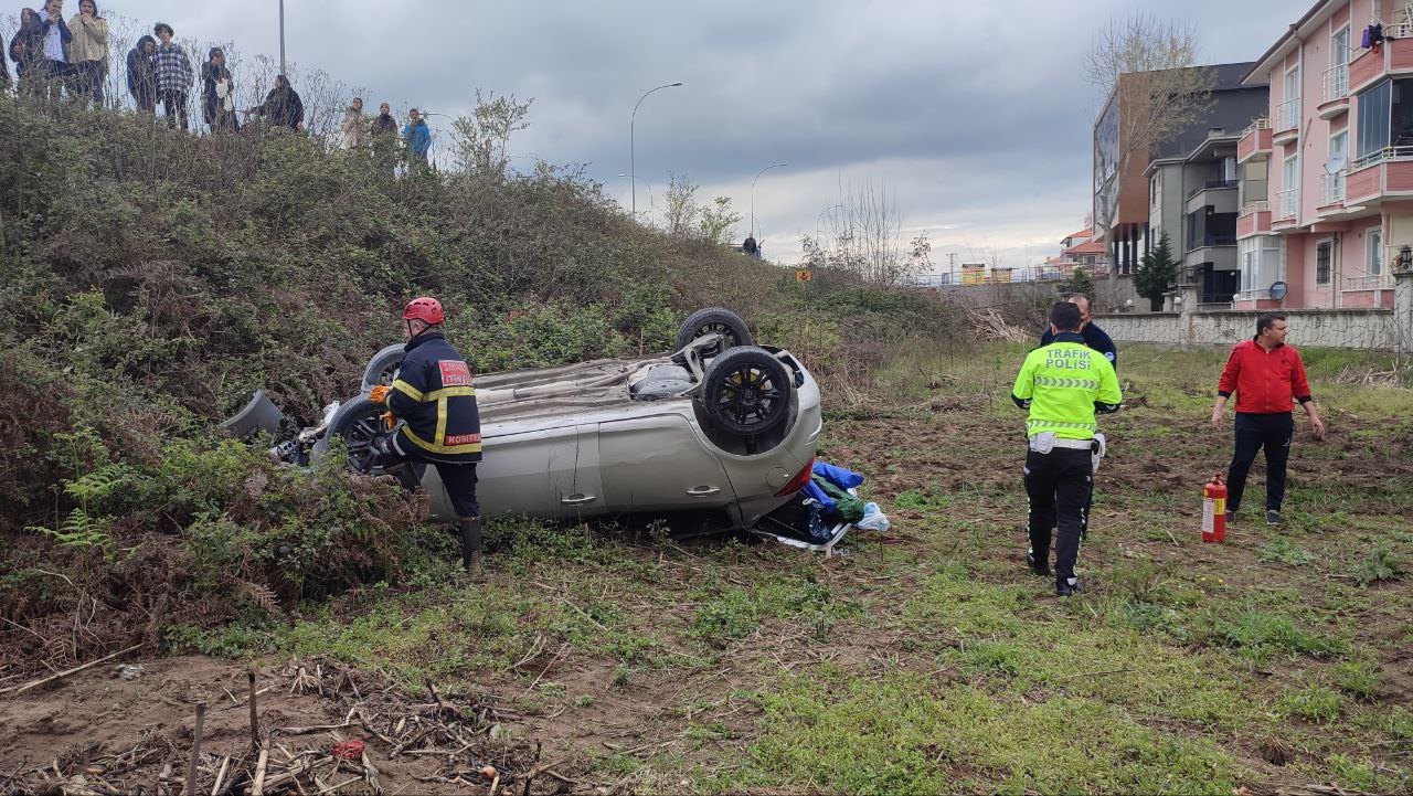 Otomobilin çarptığı elektrikli bisikletin sürücüsü yaralandı