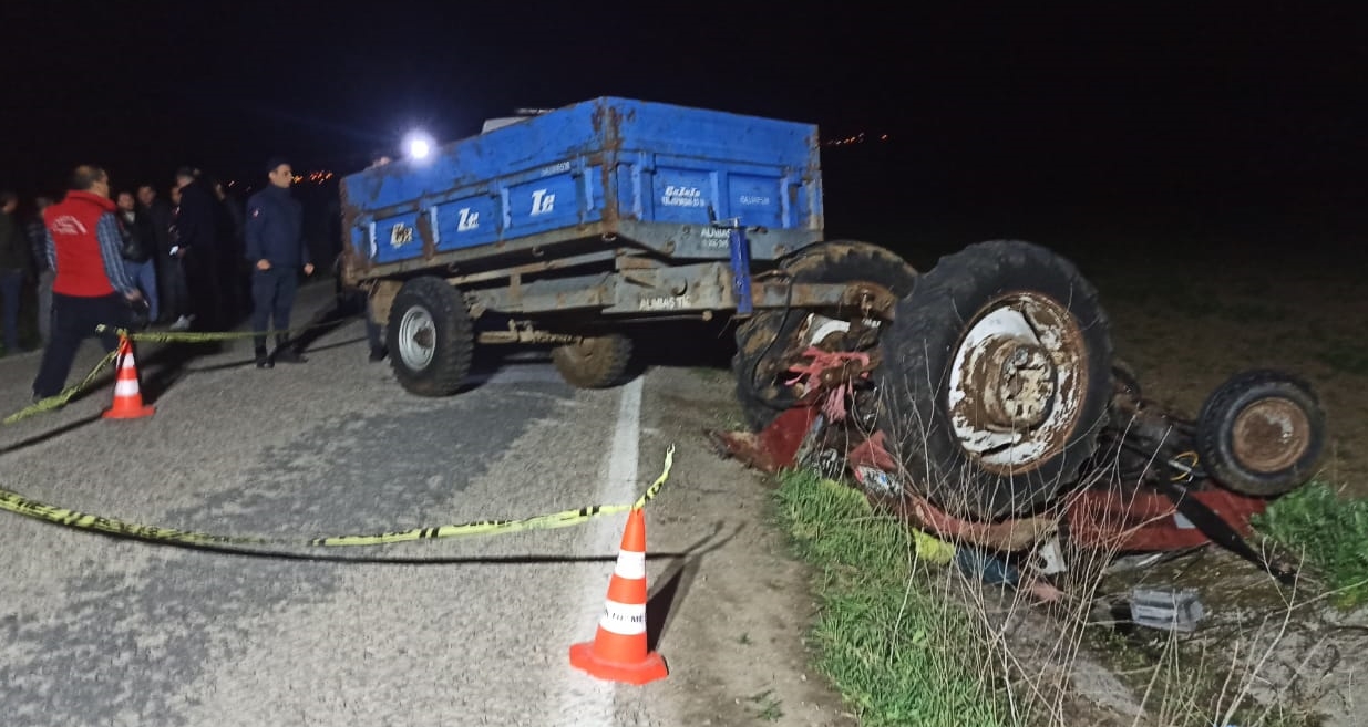 Devrilen traktörün altında kalan kişi öldü