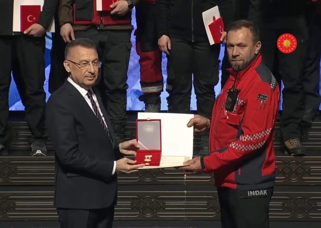 İNDAK’a Devlet Üstün Fedakarlık Madalyası verildi