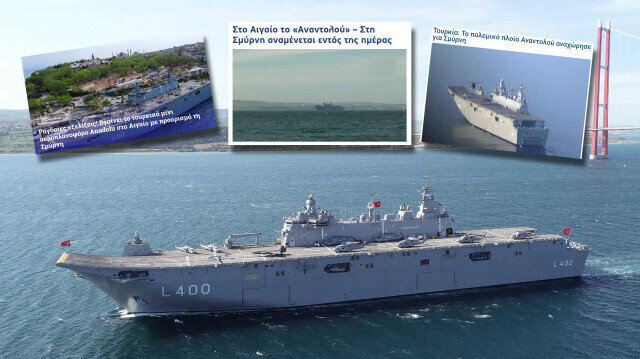 İzmir’e giden TCG Anadolu Atina’nın uykularını kaçırdı: Varlığı mesaj niteliğinde