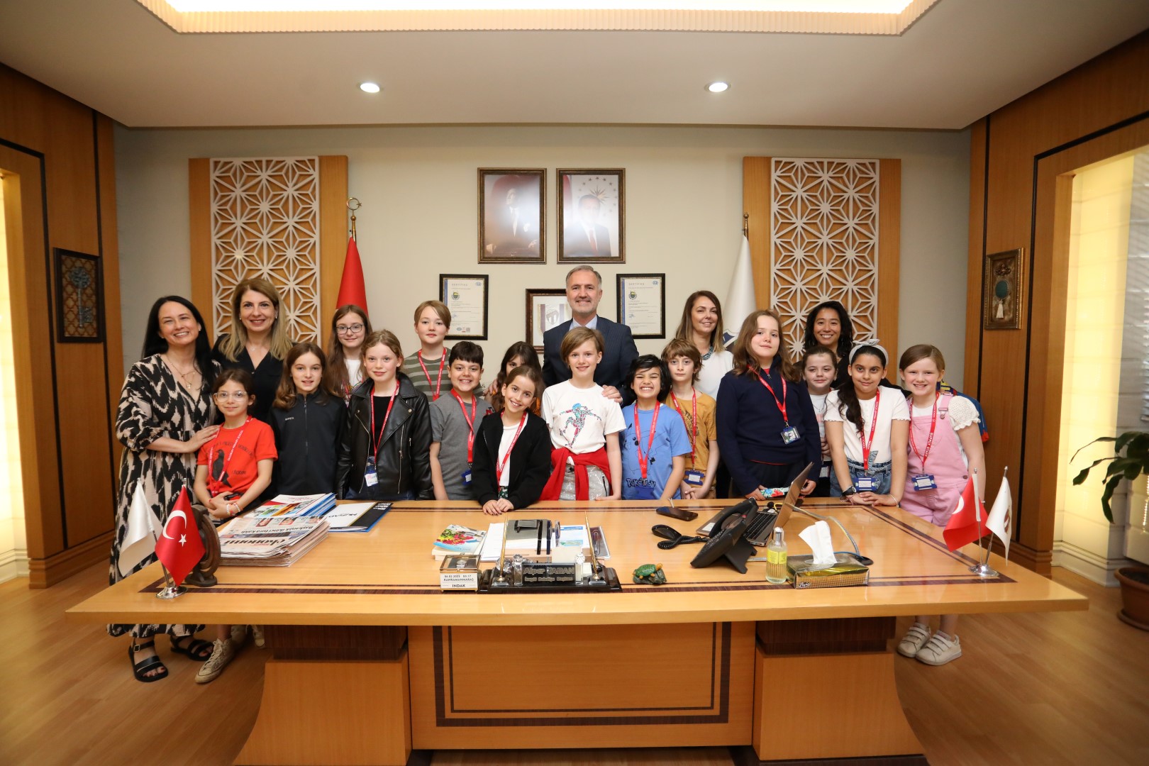 Başkan Taban İngiltere’den gelen öğrencileri misafir etti