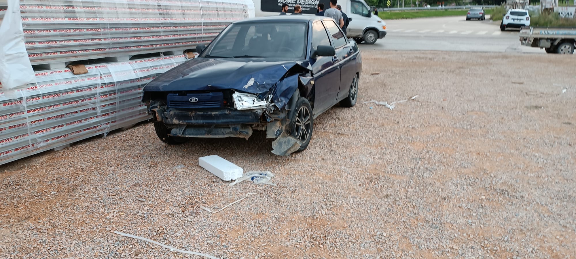 Motosiklet sürücüsü kazada yaralandı