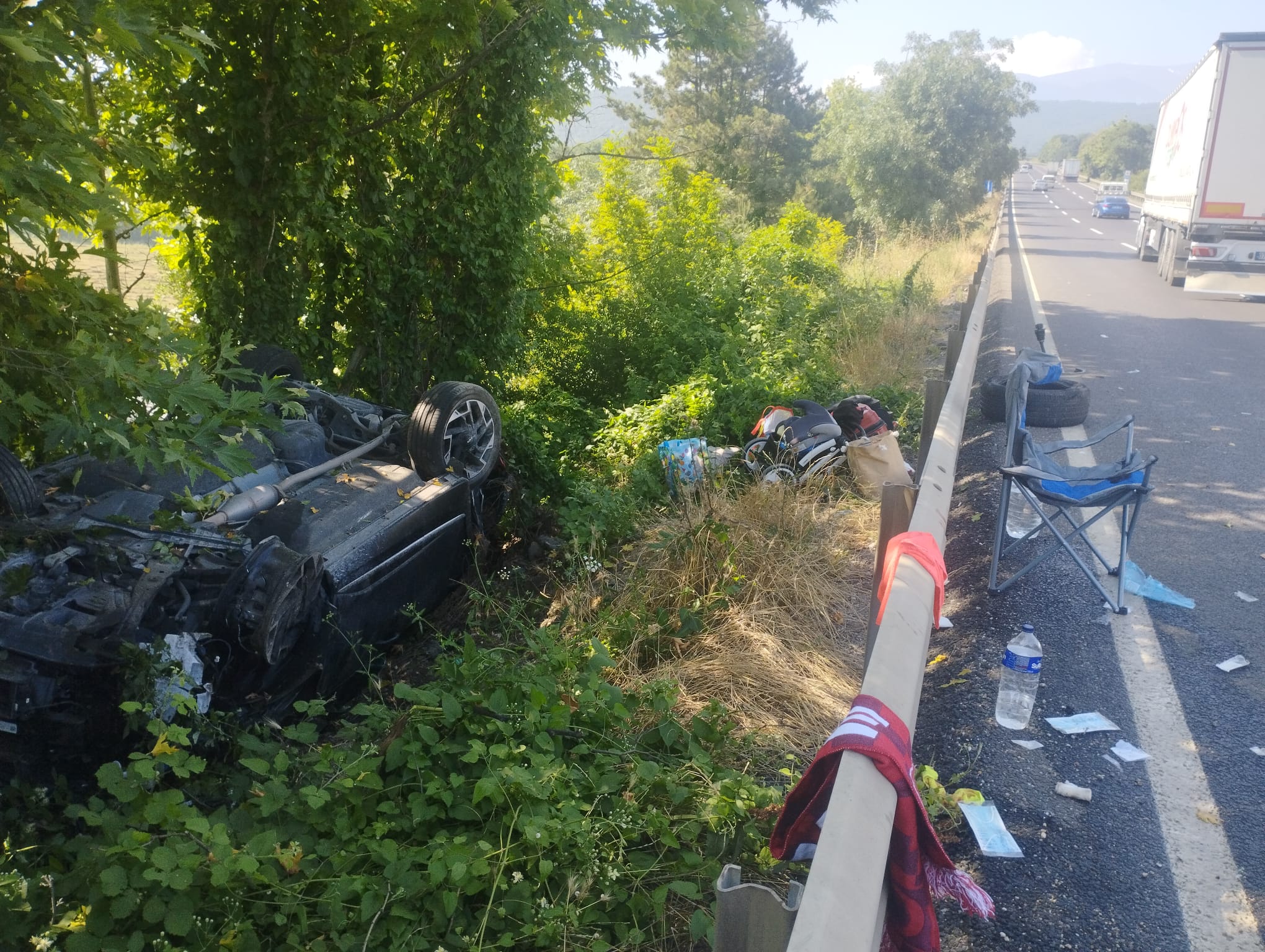 İnegöl yolunda can pazarı