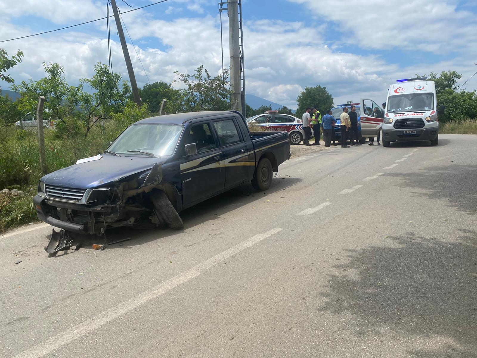 Ortaköy yolunda faciaya ramak kaldı
