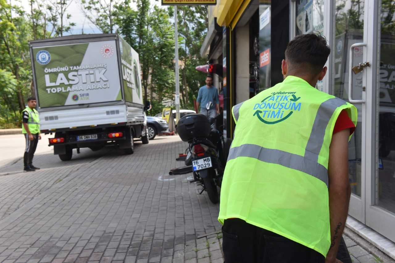 Geri dönüştürülen lastikler ekonomiye katkı sağlıyor