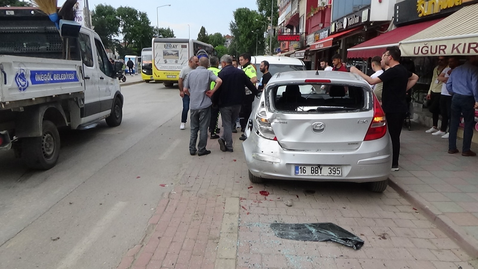 İnegöl’de korku dolu anlar