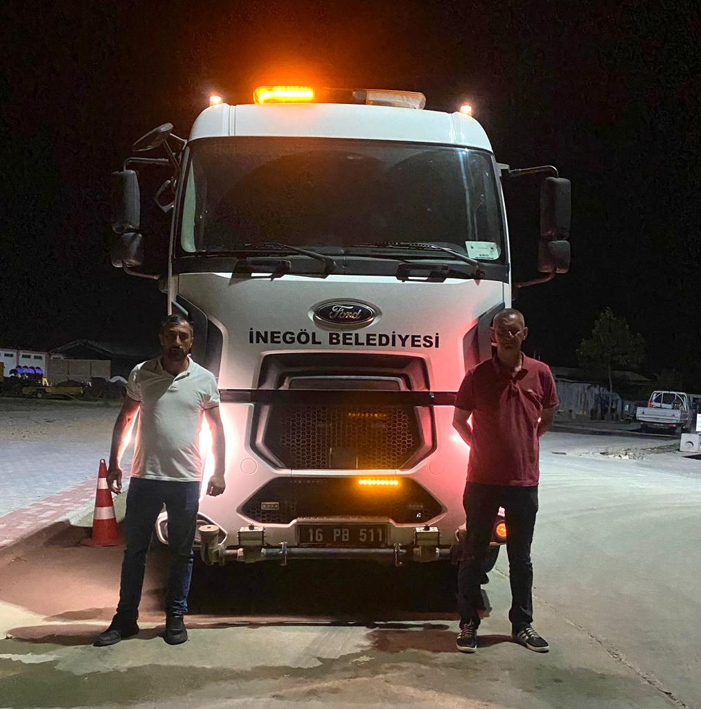 Yangın bölgesine İnegöl’den destek