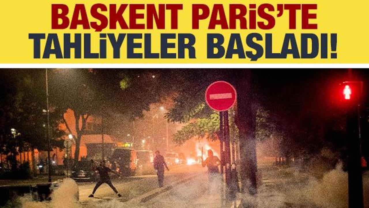 Fransa’da tahliyeler başladı: Paris’teki Şanzelize Caddesi boşaltılıyor
