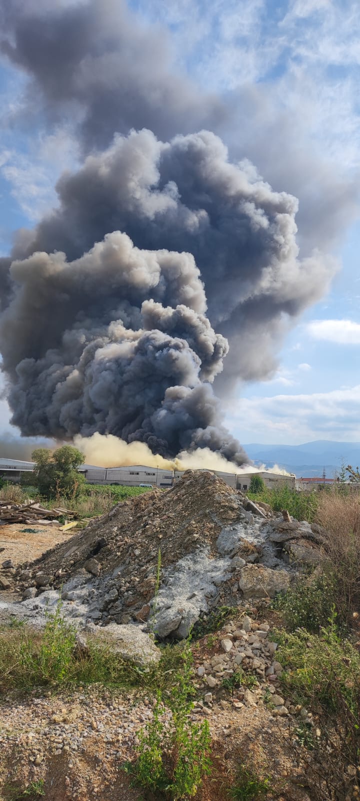 İnegöl’de büyük yangın