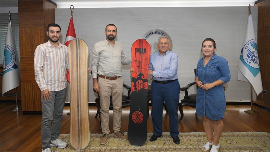 Üniversitenin ürettiği boardlar Erciyes’te adrenalin yaşatacak