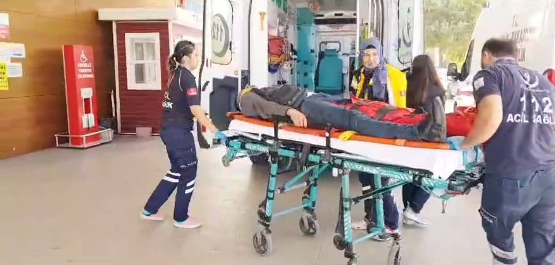 Motosikletlerin karıştığı kazada bir kişi yaralandı