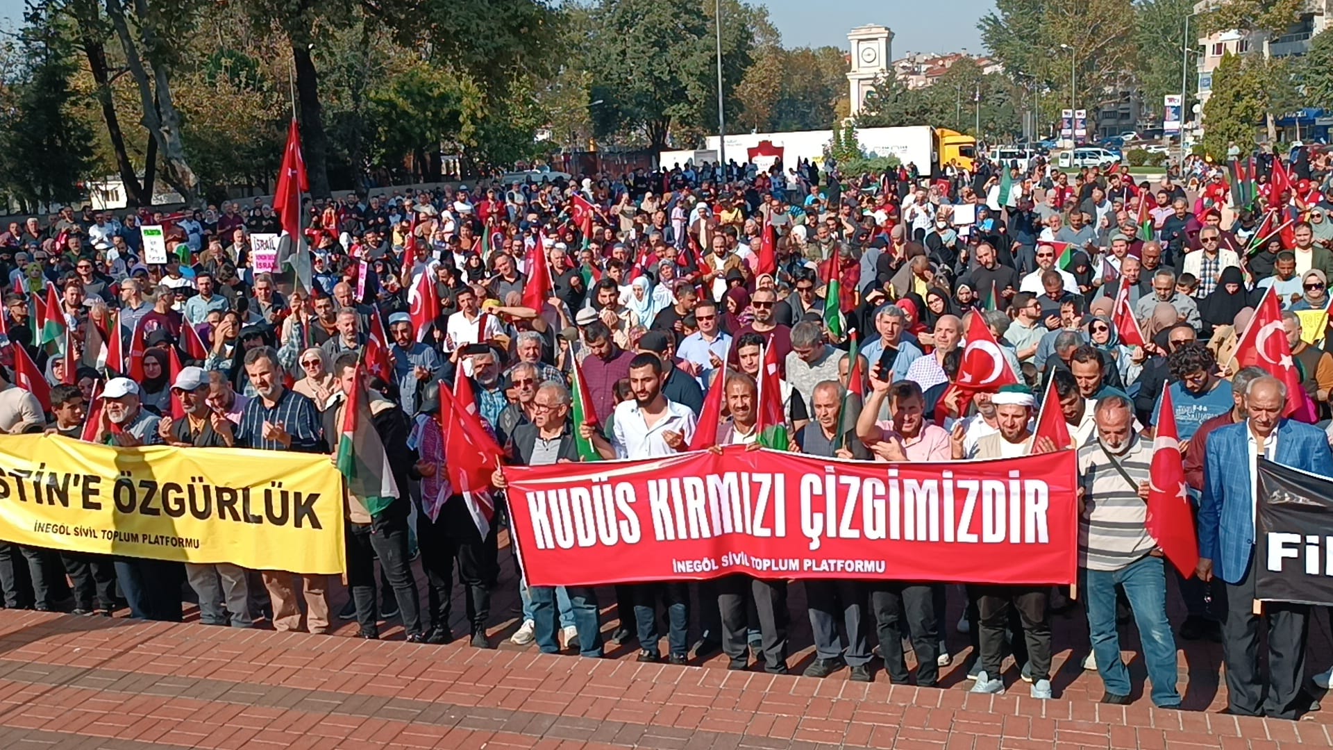 İnegöl Filistin için ayağa kalktı