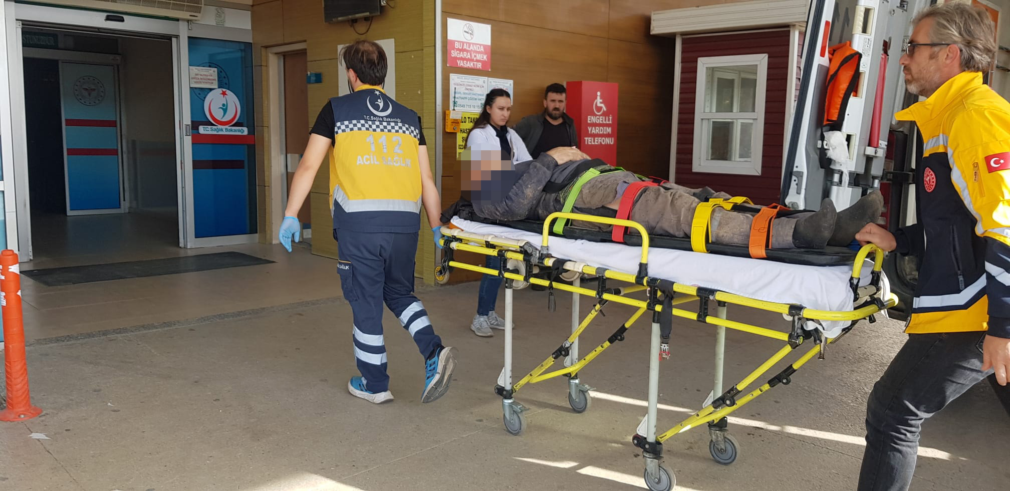 İnegöl’de acı olay.. Üzerine malzeme devrilen işçi…