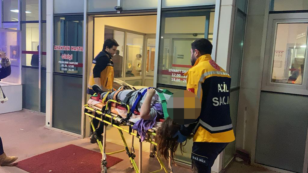 Kamyonetin çarptığı anne ve kızı yaralandı